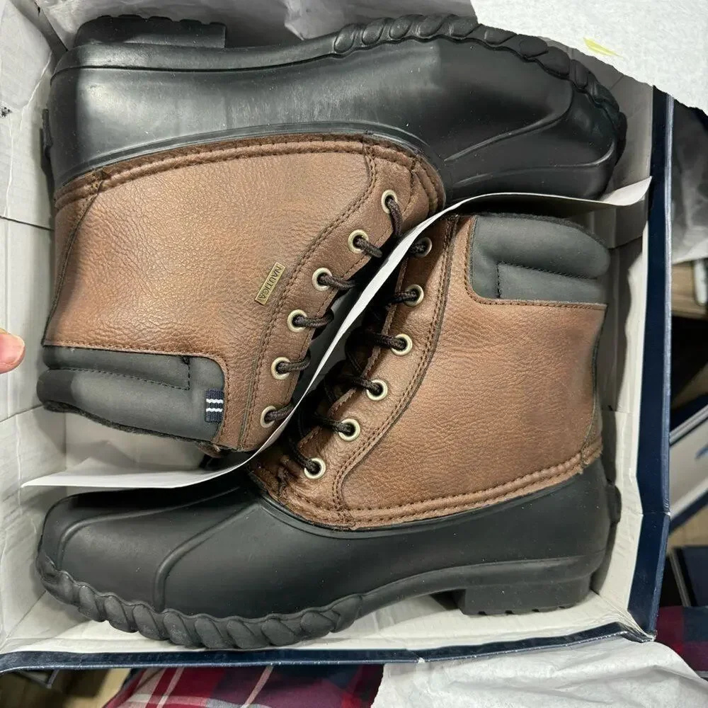 Nautica Mens Duck Boots Waterproof  Snow & Rain Size 8 NEW # box 473